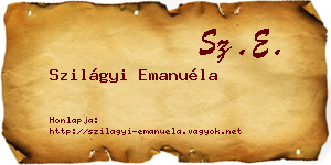 Szilágyi Emanuéla névjegykártya